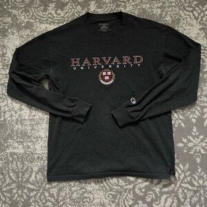 Harvard University Champion Long Sleeve T-Shirt Adult Medium